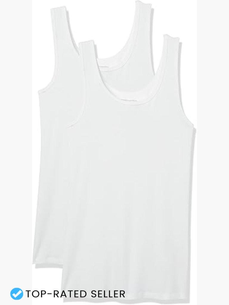 Slim-Fit Ribbed Scoop Neck Tank Top - Essential Layering Piece